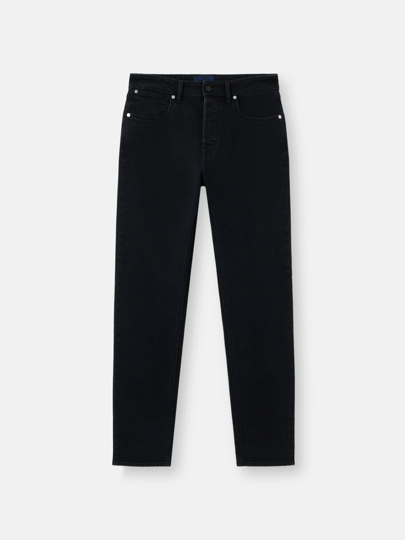 J100007 STRETCH BLACK DENIM-RINSED - 1