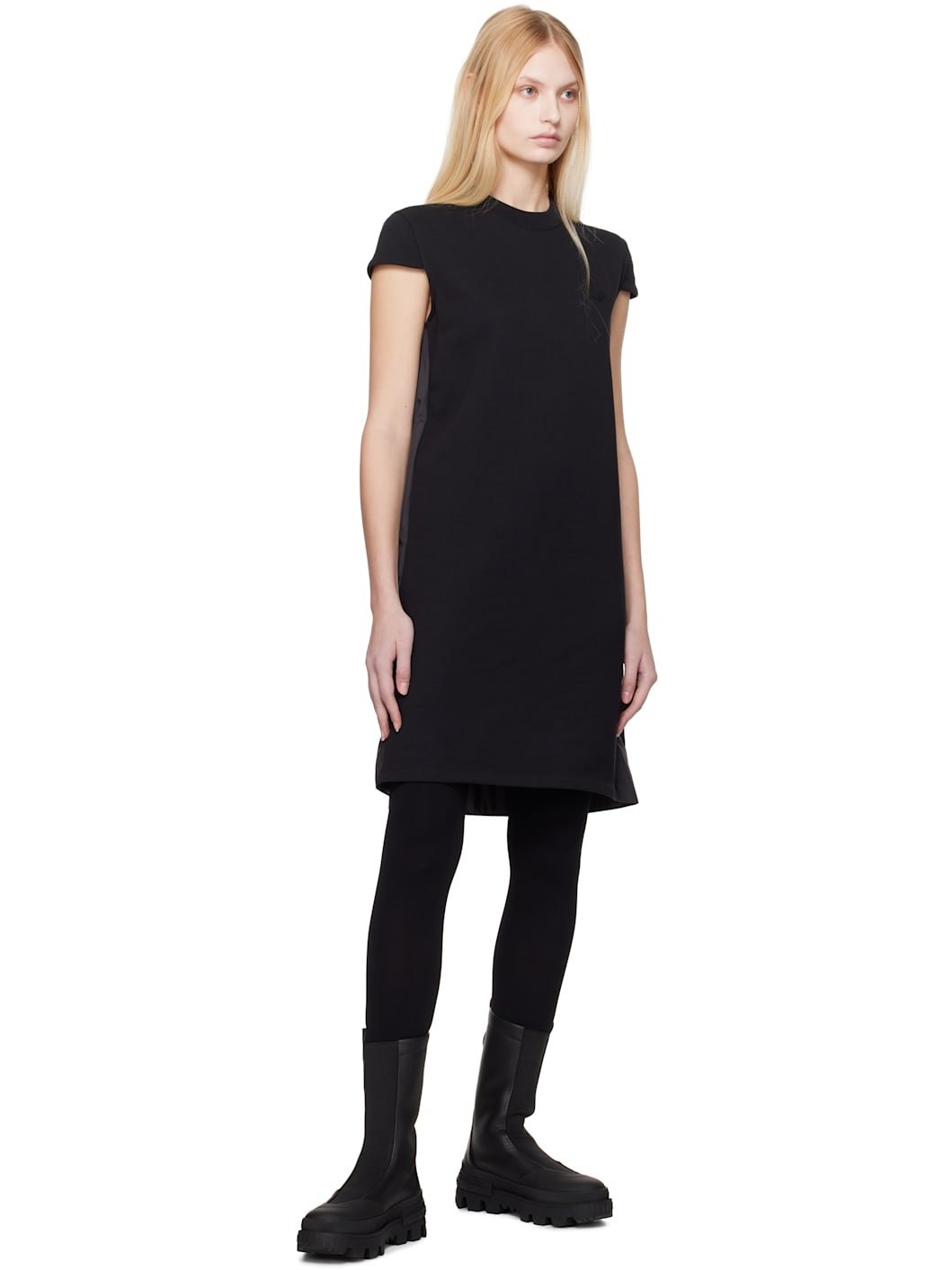 Black Knife Pleat Minidress - 4