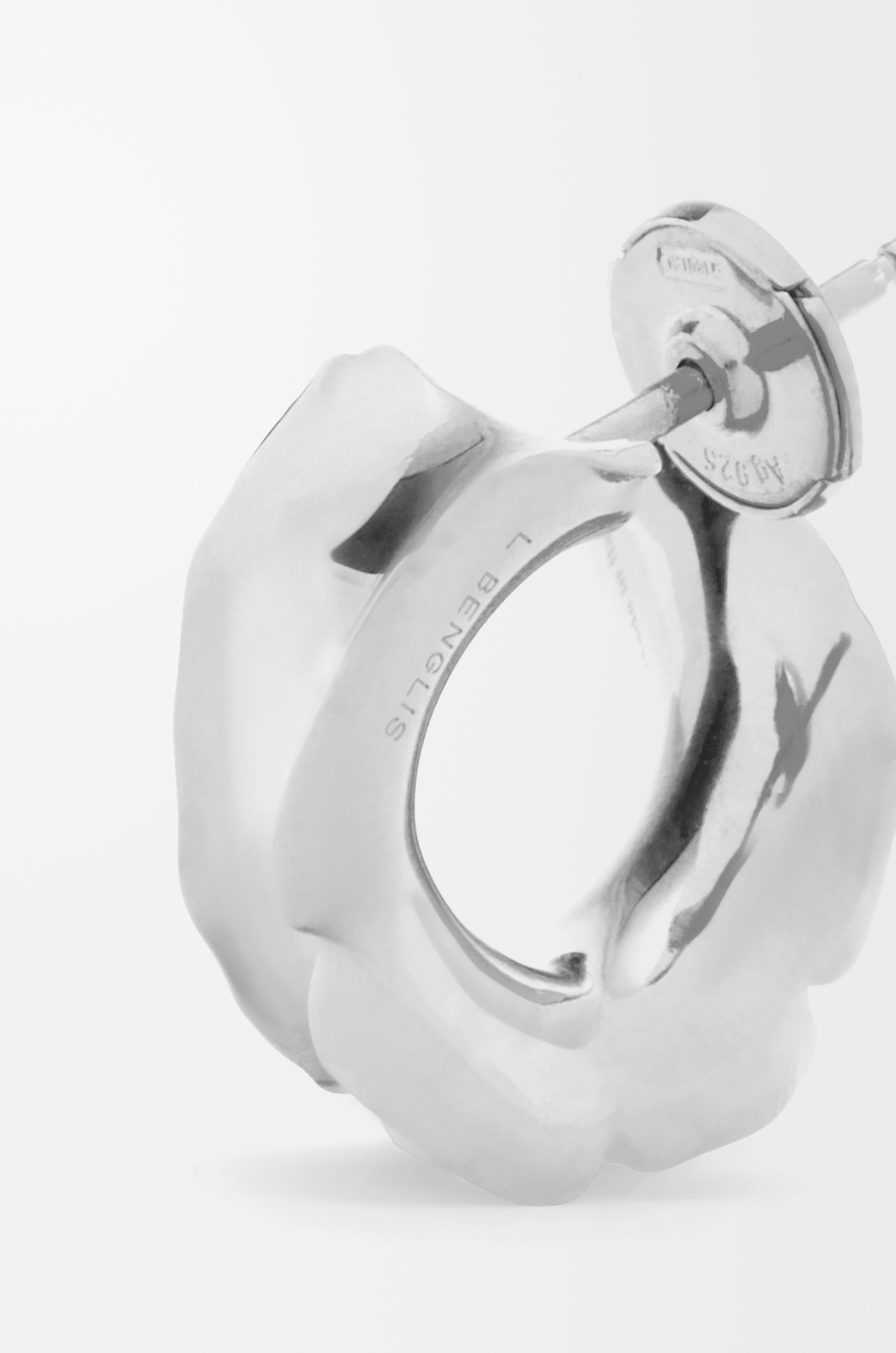 Elephant earrings in sterling silver - 5