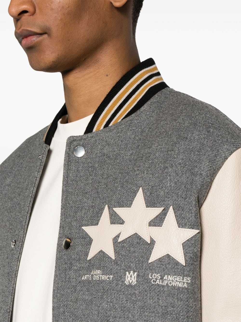 Oversized Stars varsity jacket - 5