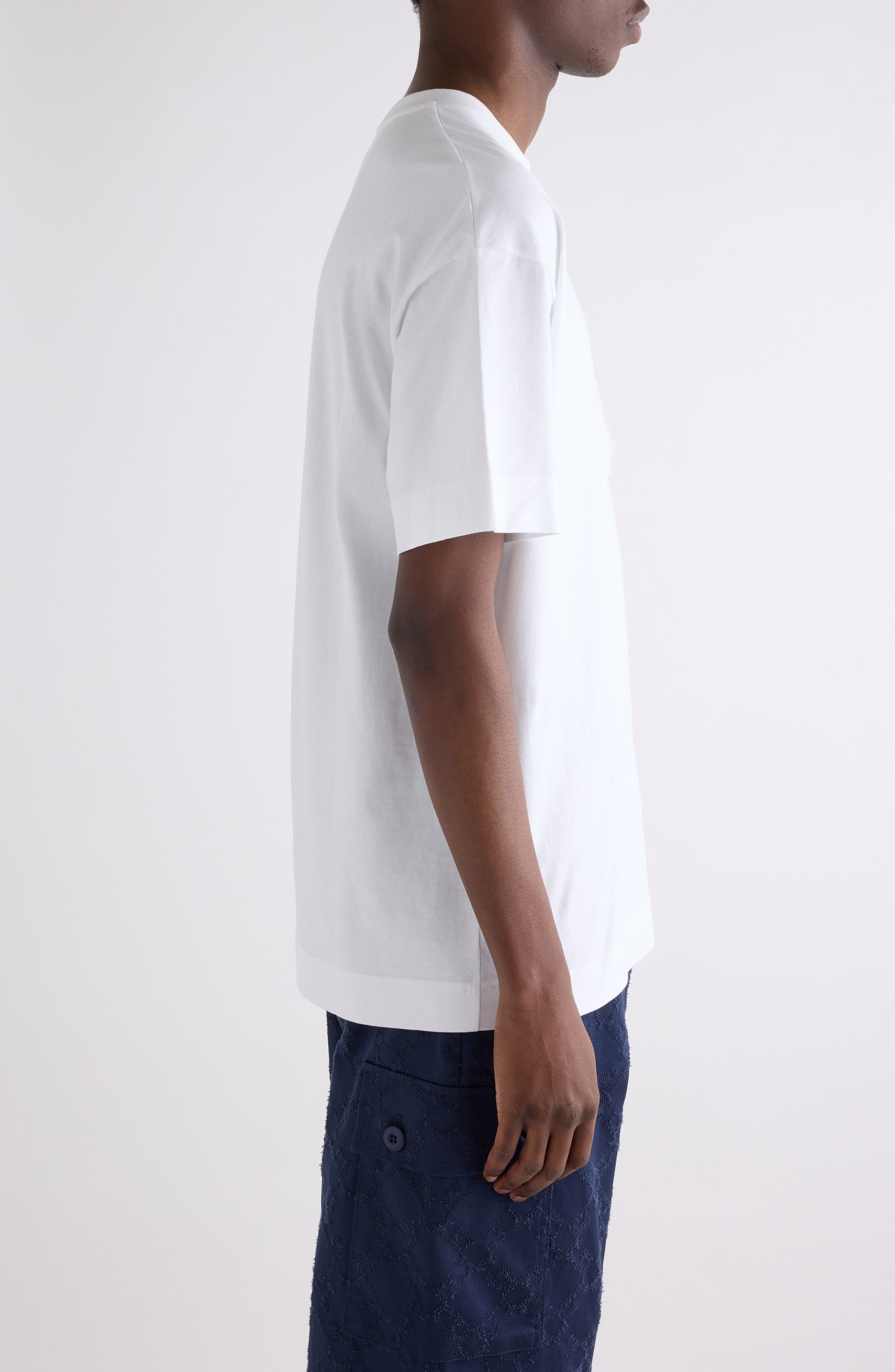 Givenchy Regular Fit 4G Lace Cutout T-Shirt in White at Nordstrom - 4