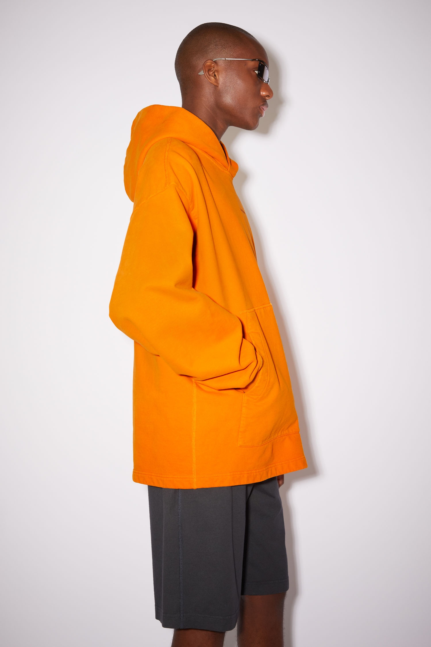 Hooded sweatshirt - Turmeric orange - 4