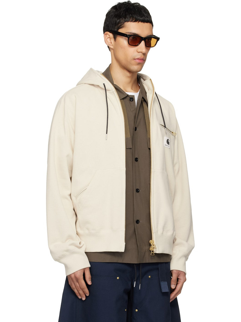 Off-White Carhartt WIP Edition Cotton Jersey Hoodie 2