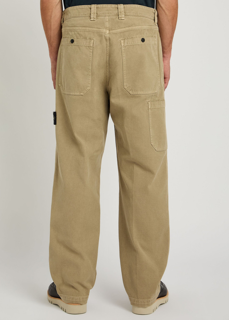 Stone Island Stone Island Straight-leg Canvas Trousers outlook