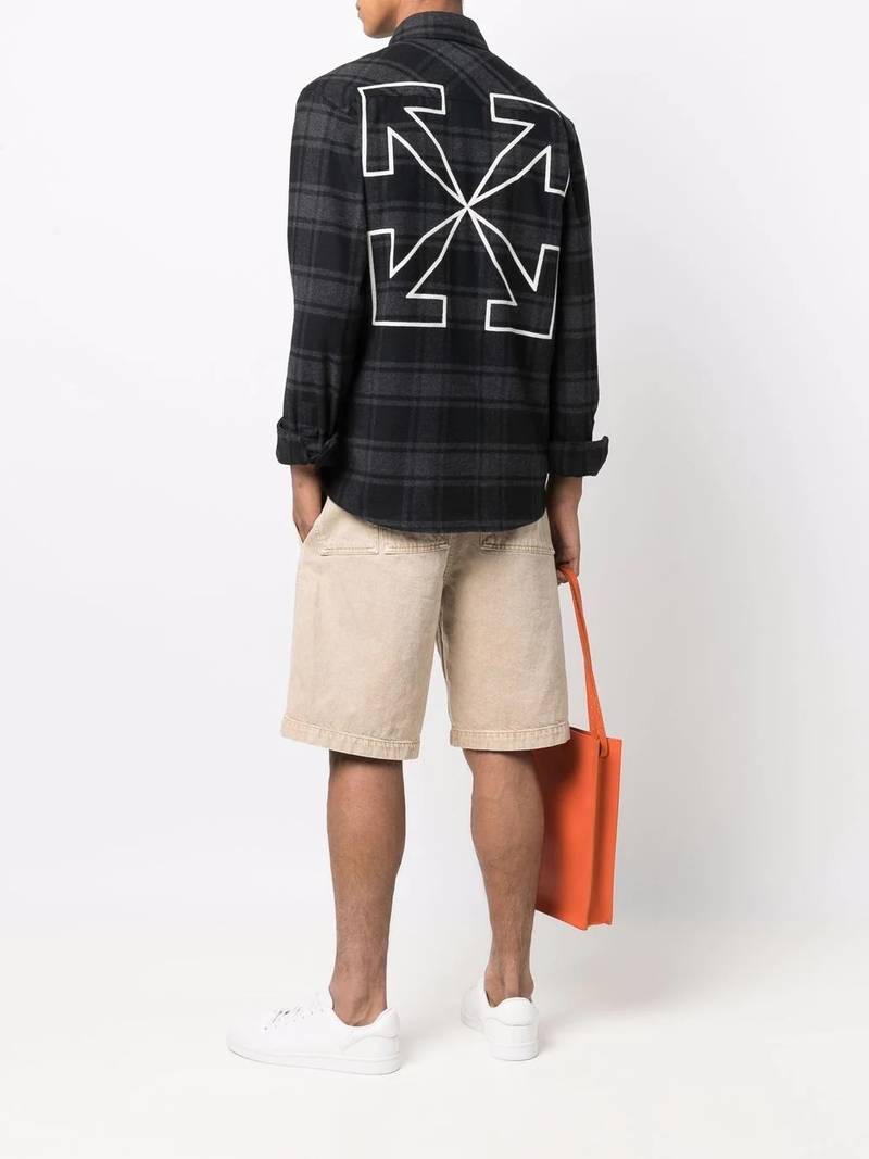 Off-White Outline-Arrows flannel shirt outlook