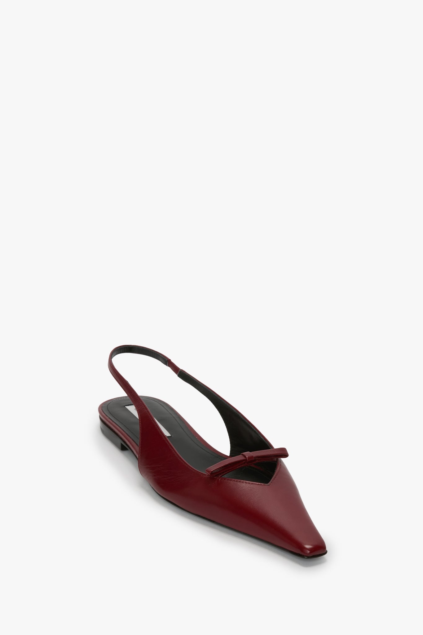 Sloan Slingback In Burgundy Smooth Leather - 2