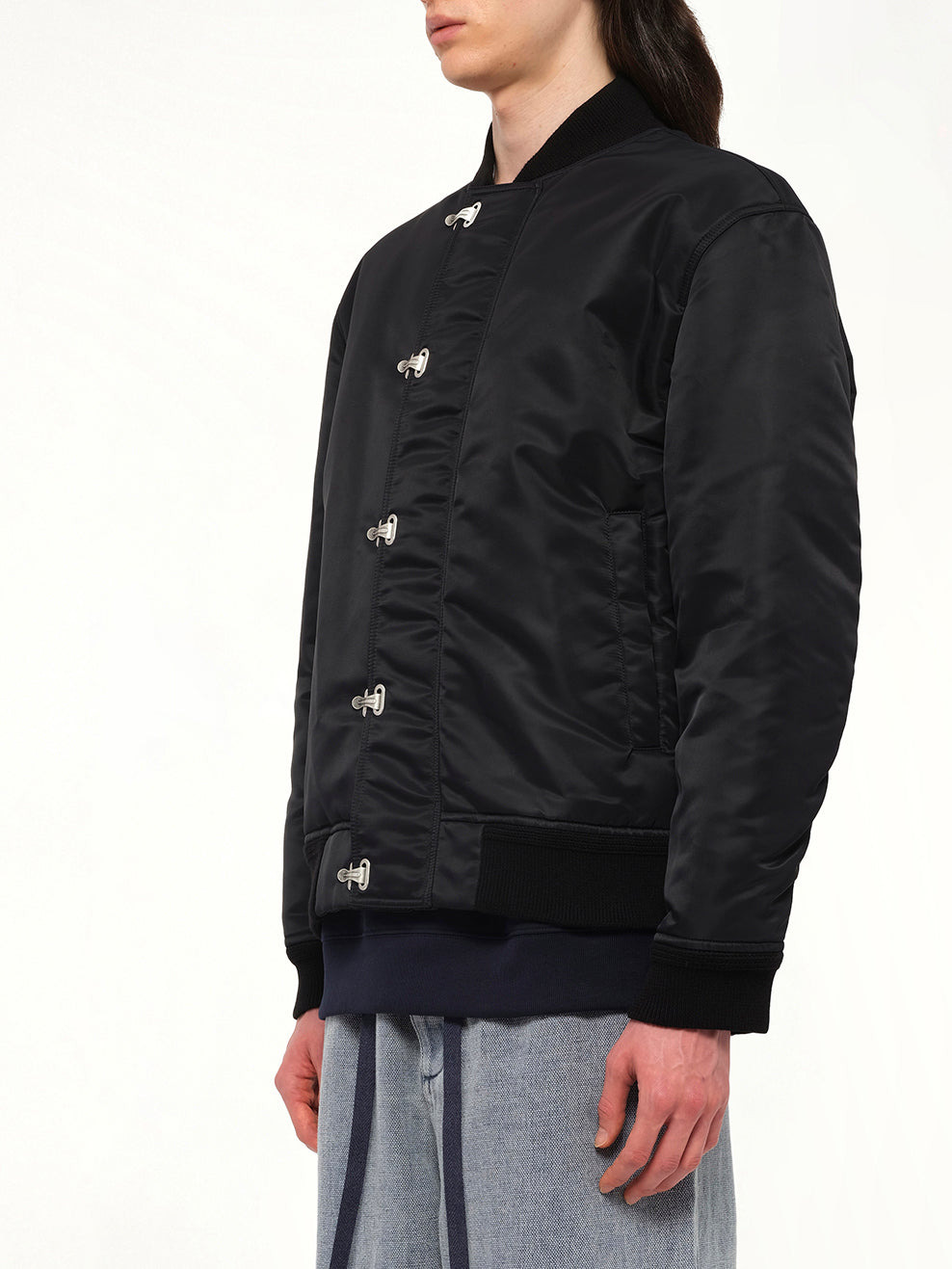 Metal Clip Jacket in Black - 3
