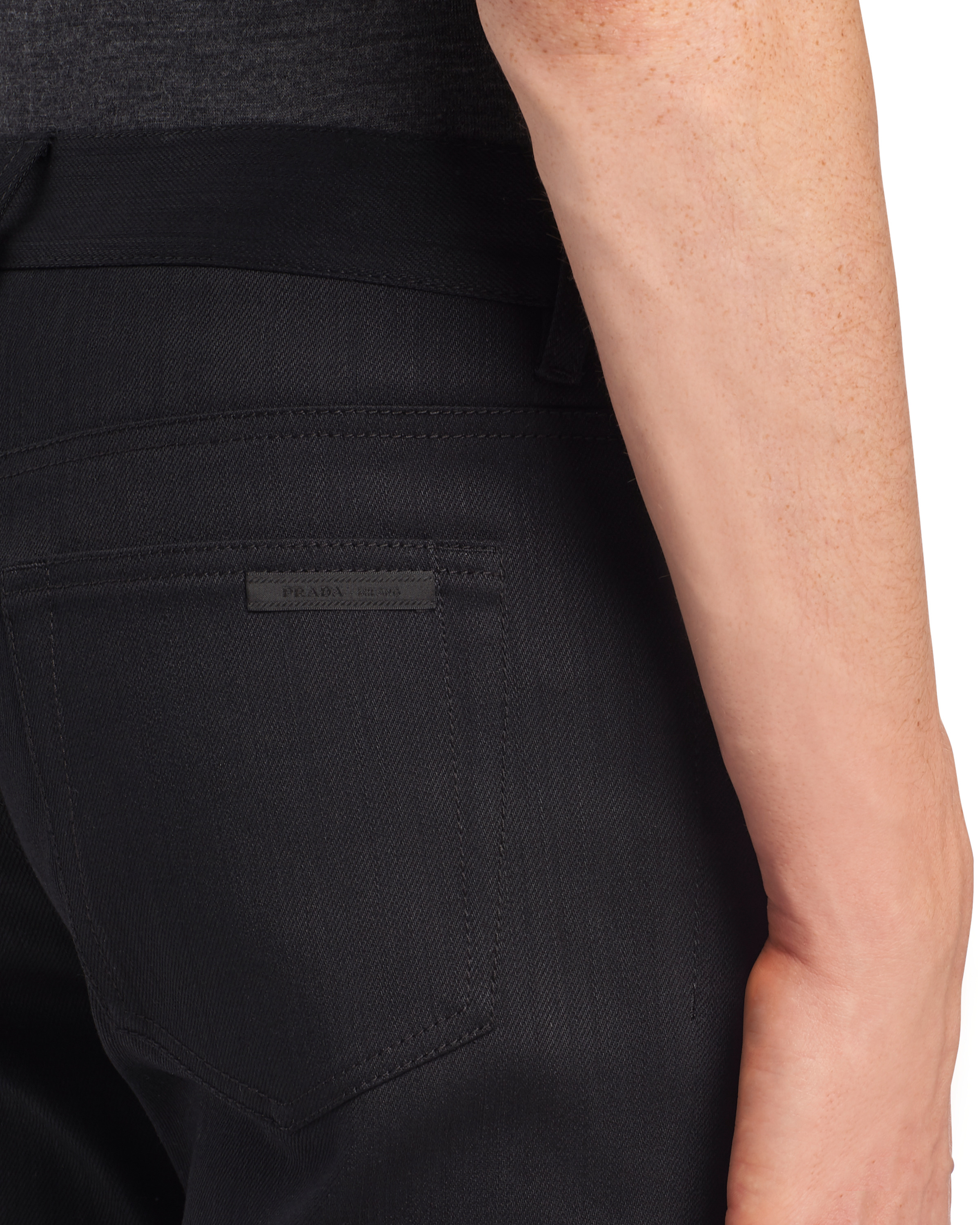 Five-pocket stretch-denim trousers - 5