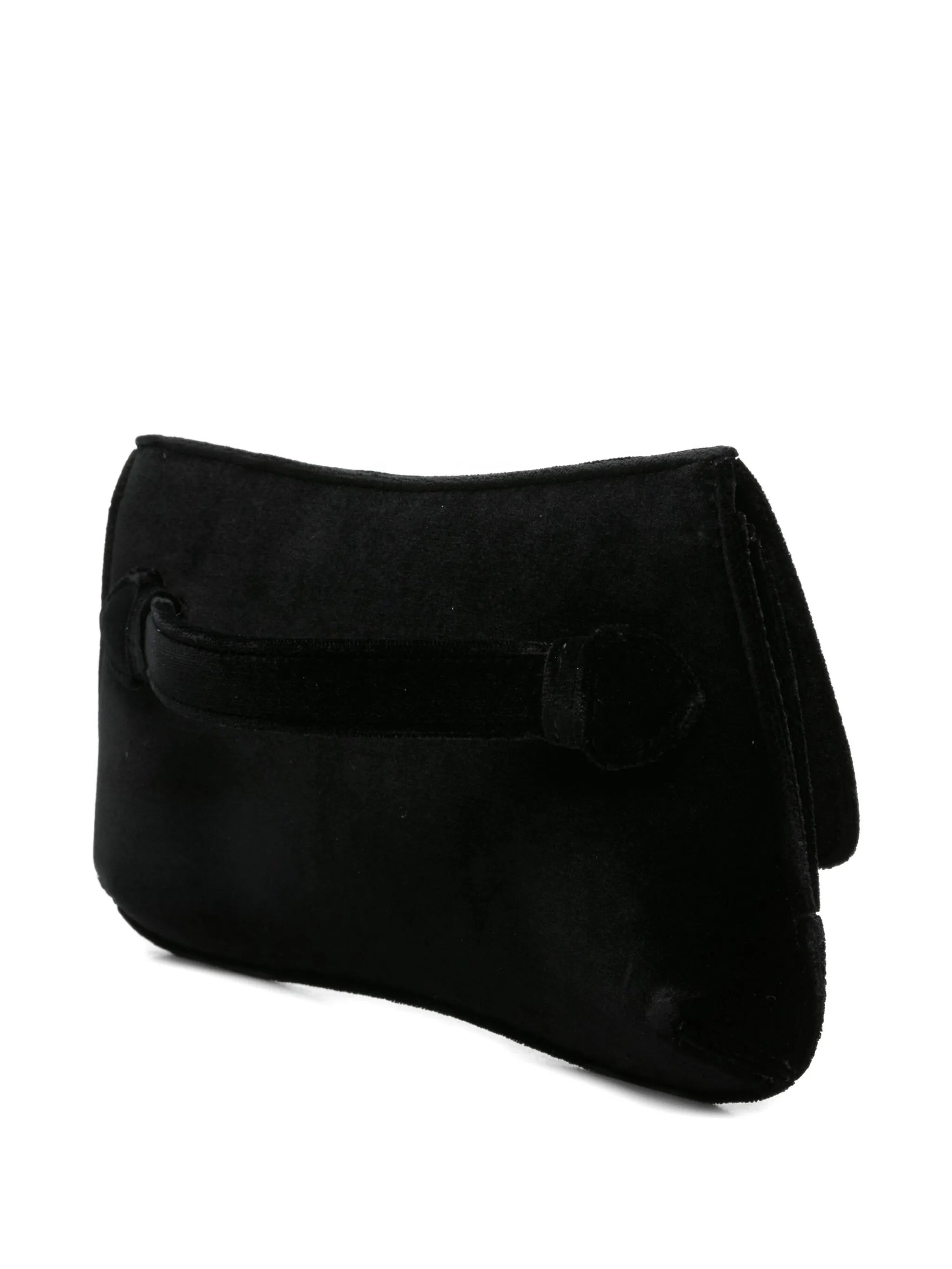 Emporio Armani Velvet Flap Cluth Bag - 5