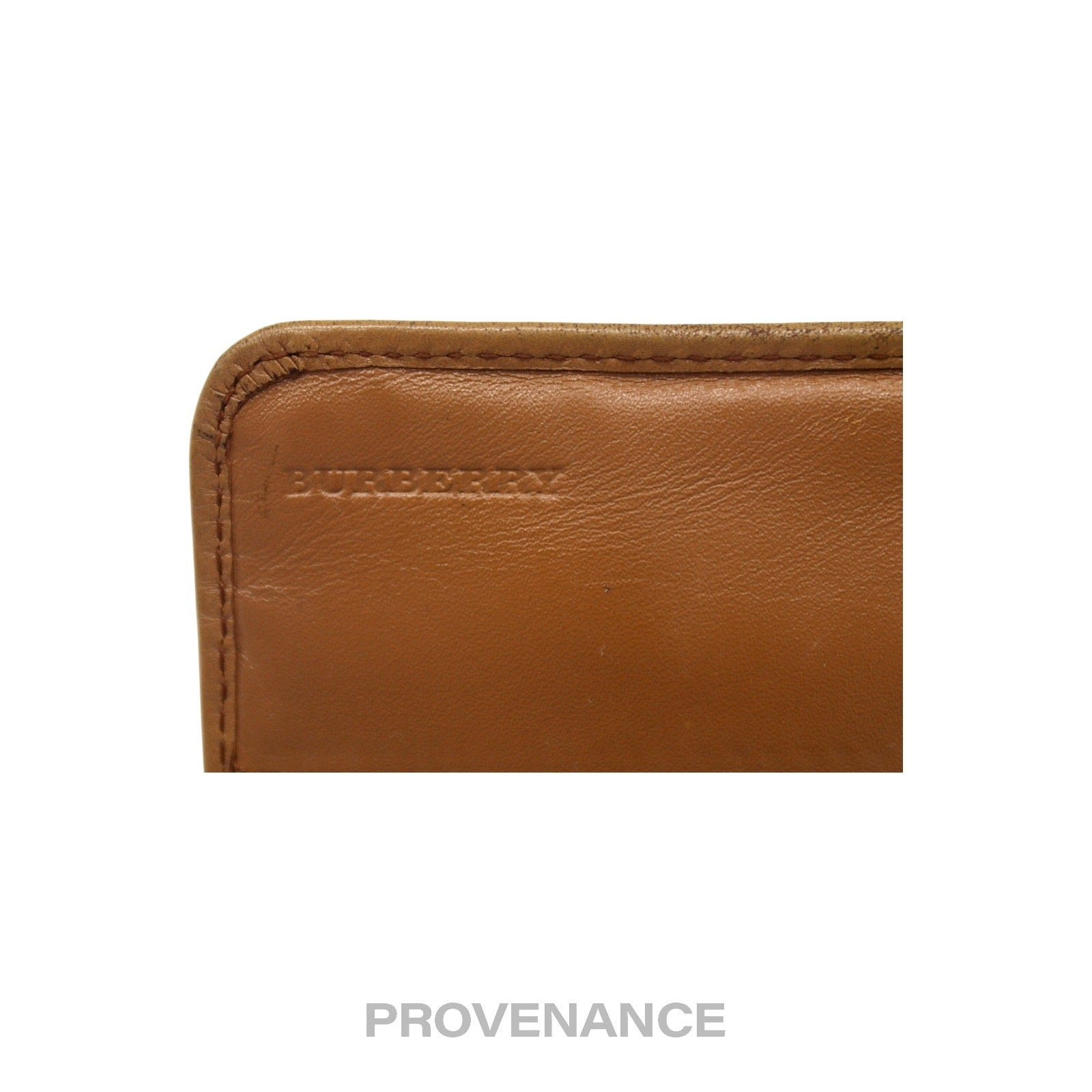 Burberry Long Snap Wallet - Haymarket Check Brown - 11