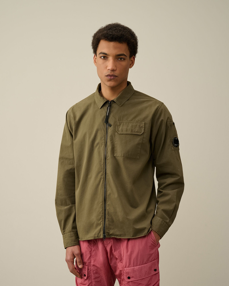 C.P. Company Gabardine Zipped Shirt outlook