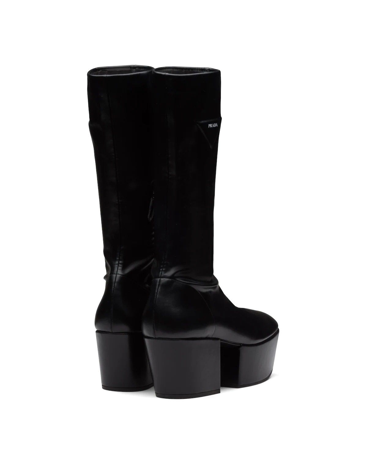 Technical nappa leather platform boots - 4