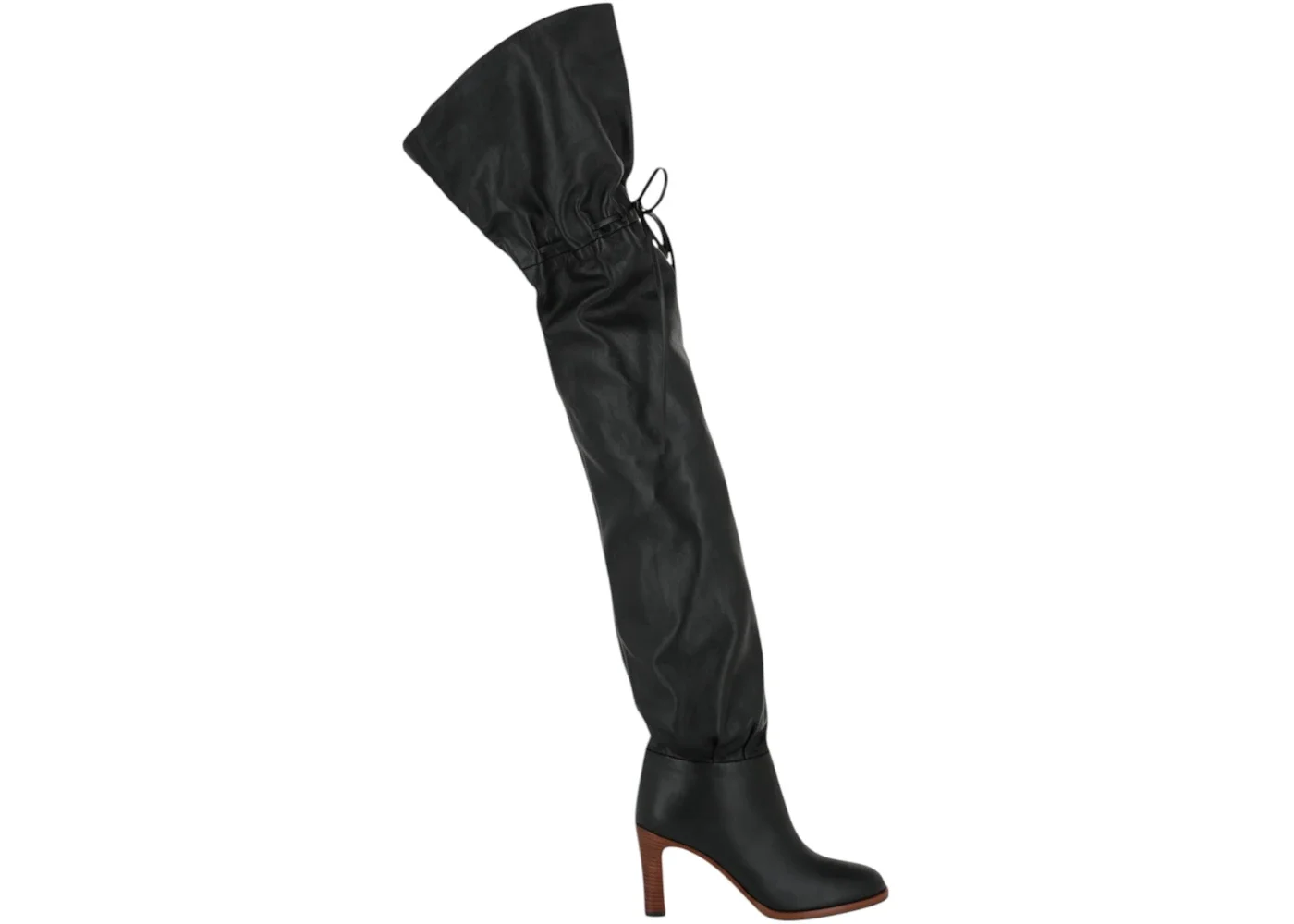 Gucci Deauville Cinched Over-the-Knee Boots Black (Women's) - 1
