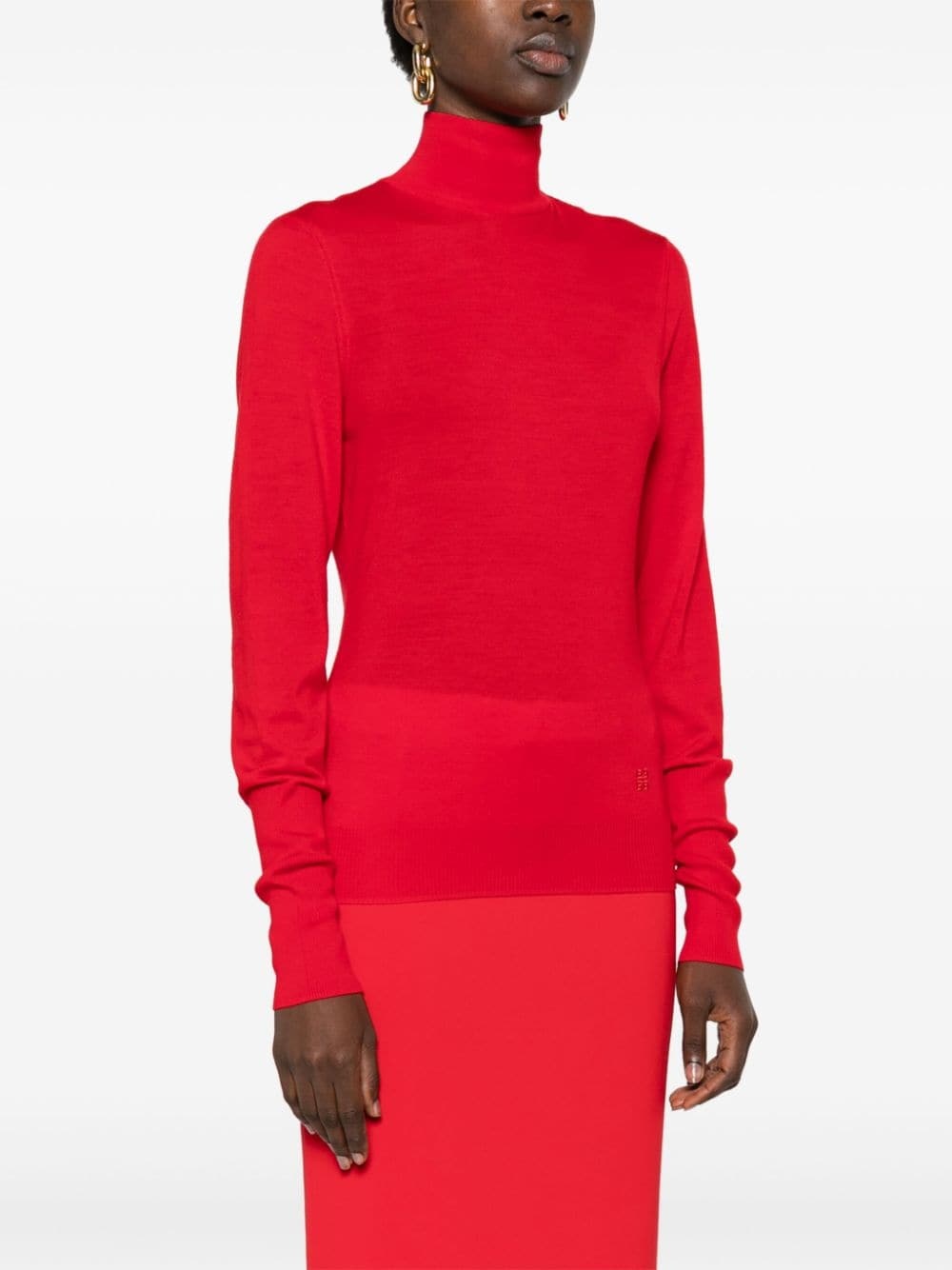 open-back wool sweater - 3