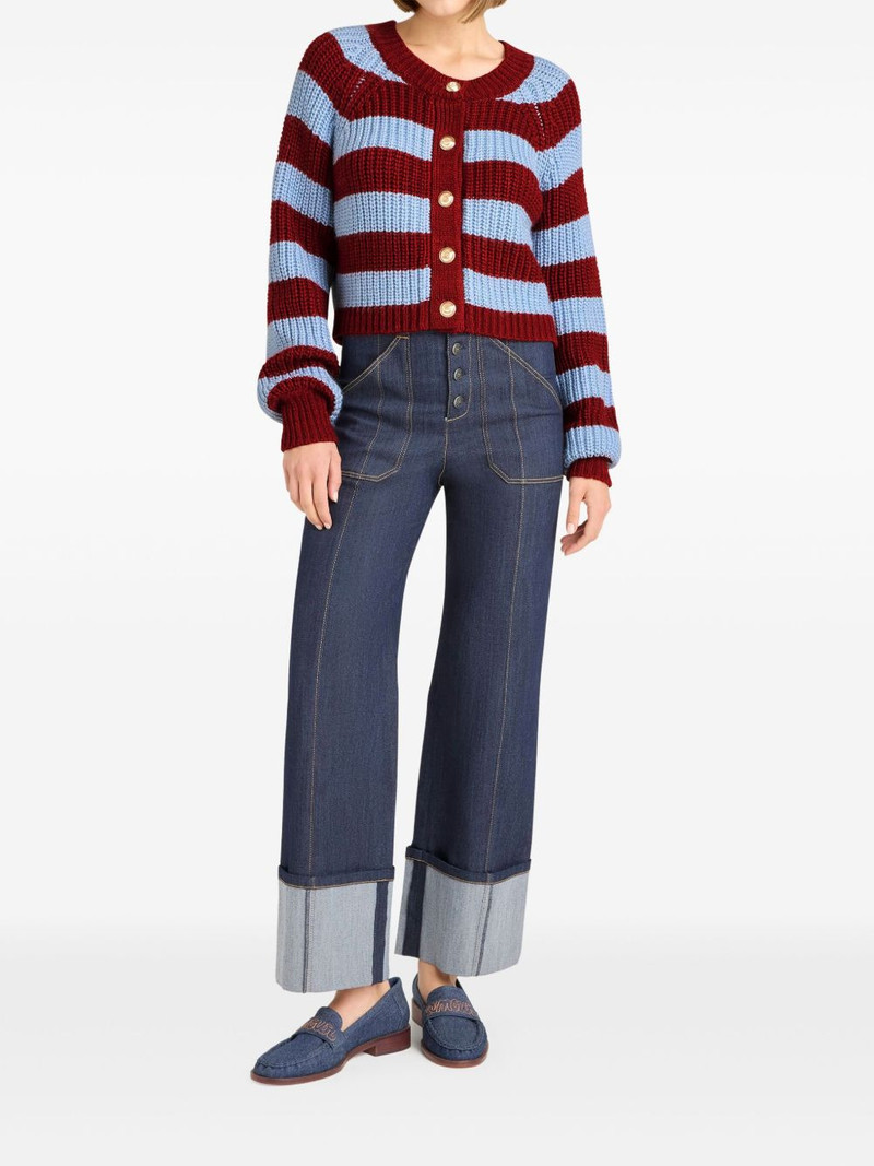 Cinq à Sept striped cardigan outlook