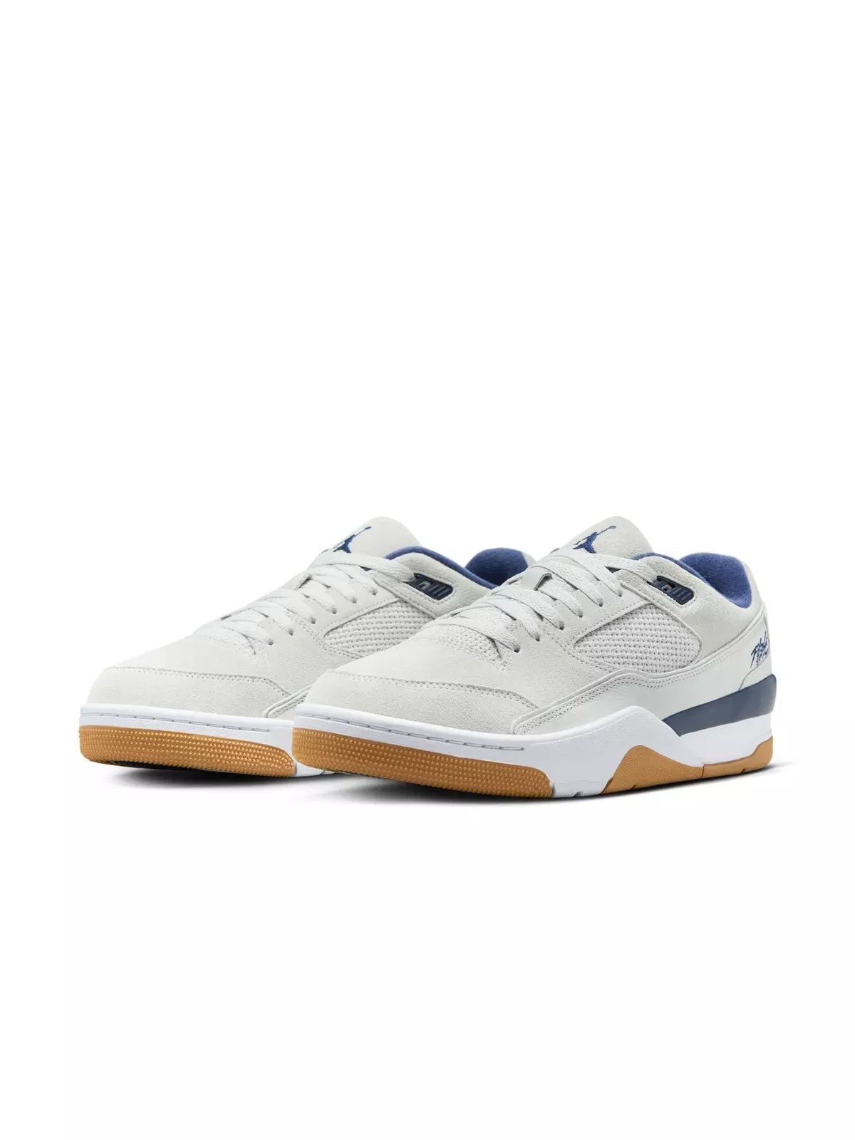 Flight Court "Neutral Grey/Midnight Navy/White" Men's Shoe - 5
