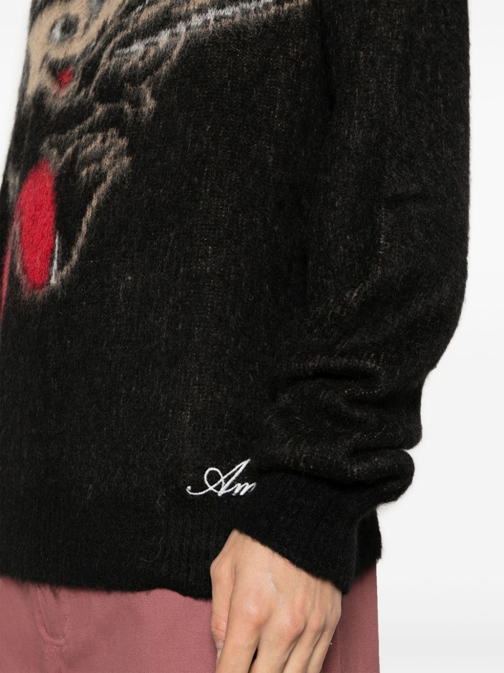 Record Wolf knitted jumper - 5