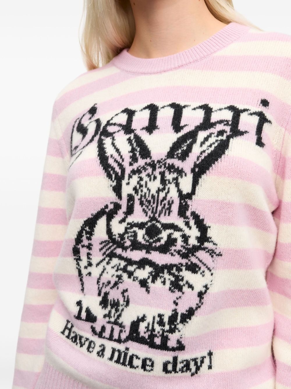 intarsia-knit jumper - 4