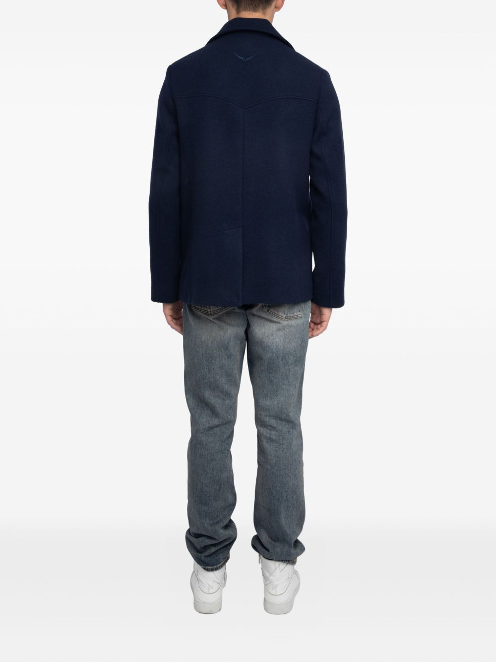 double-breasted peacoat - 3