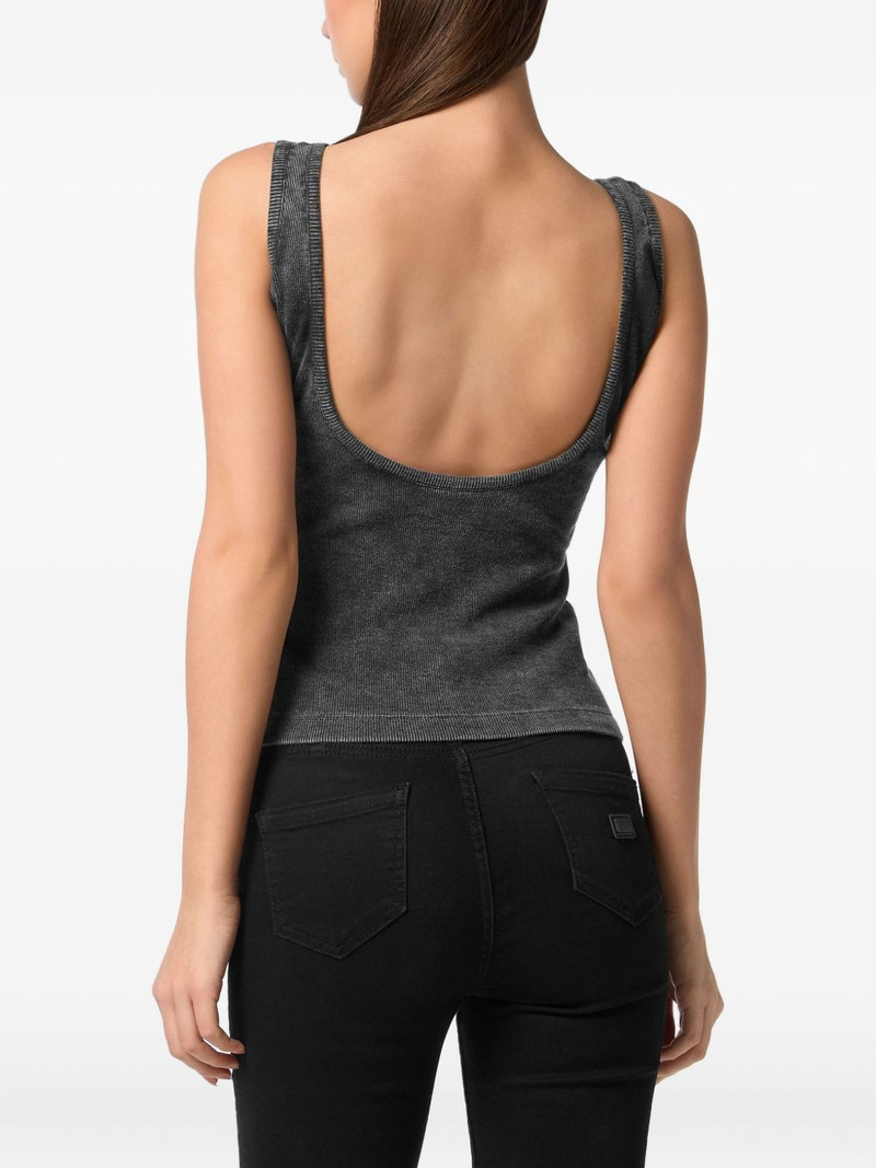 washed-effect ribbed tank top 3