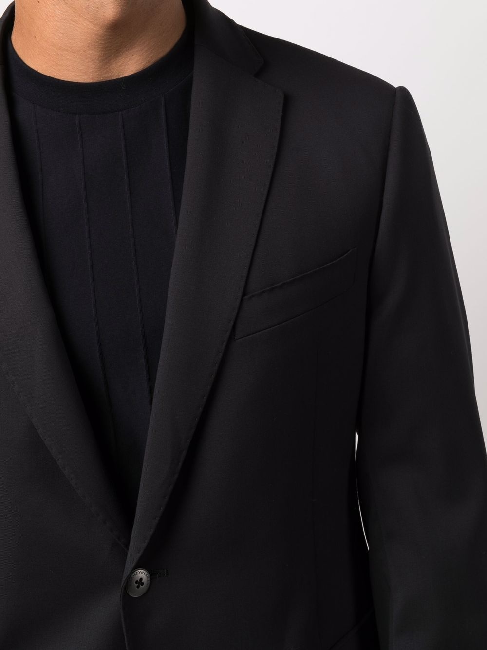 fitted single-breasted blazer - 5