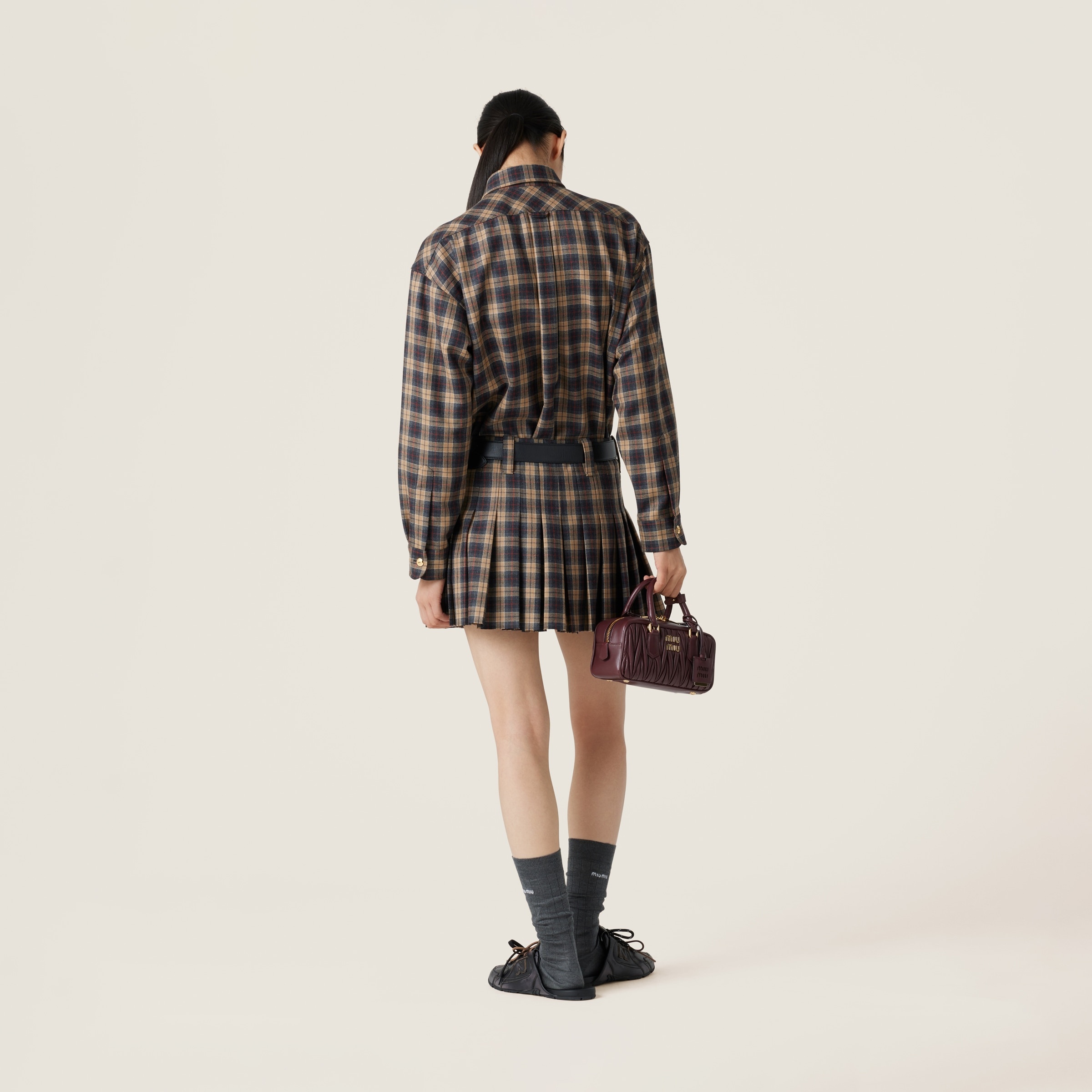 Wool tartan shirt - 3