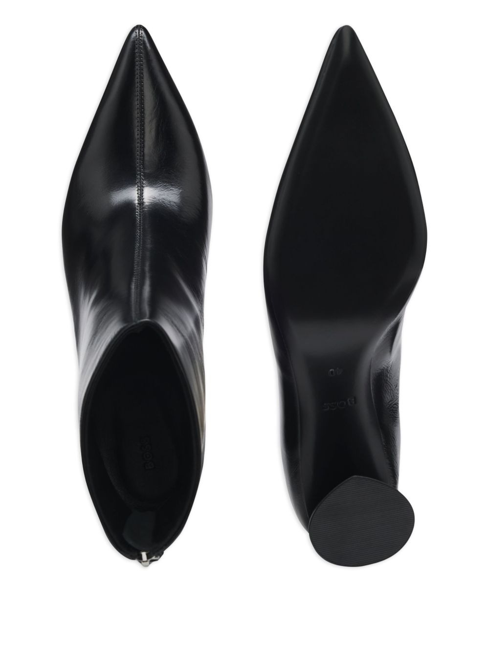 pointed-toe block-heel boots - 3