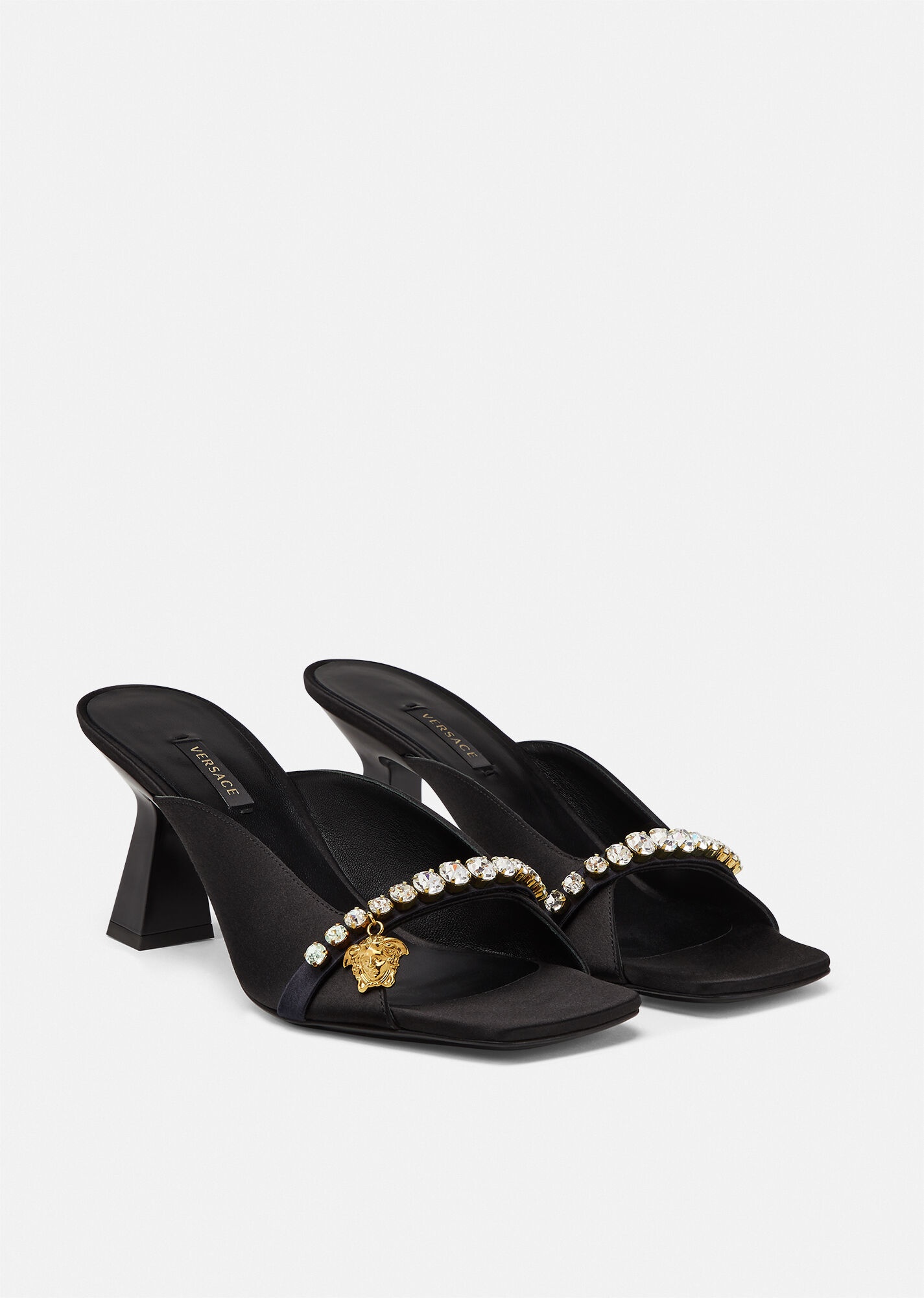 Versace Artifact Mid-Heel Mules - 3