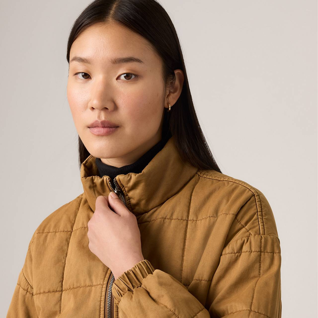 BOX QUILTED RELAXED COTTON JACKET - 4