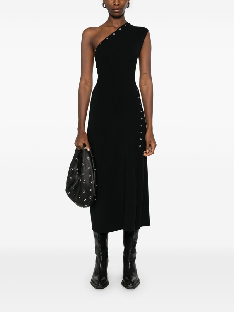 maje asymmetric knitted maxi dress outlook