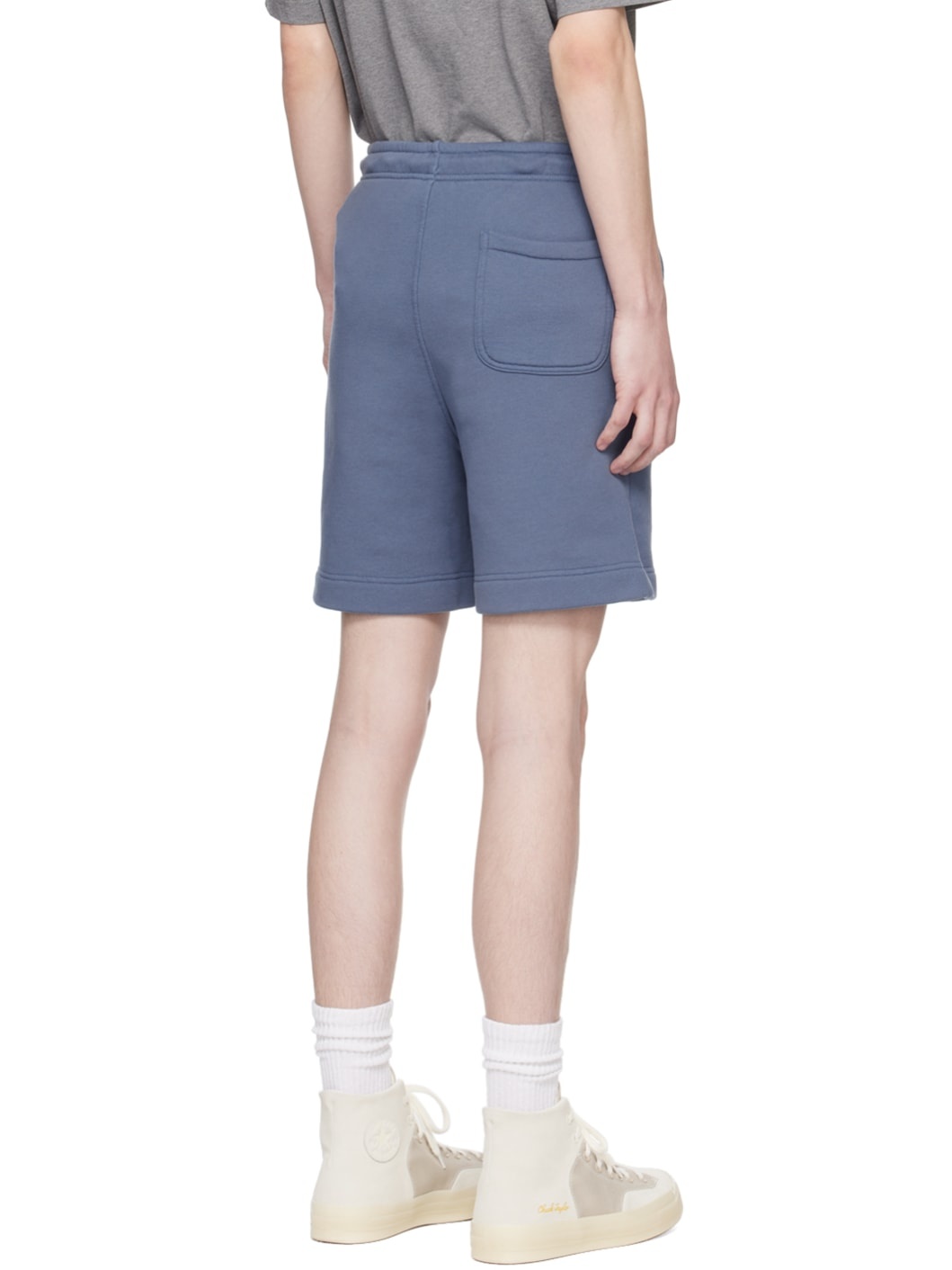 Blue Handwriting Shorts - 3