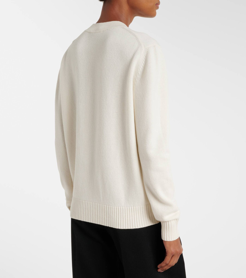 Logo wool and cashmere sweater 6