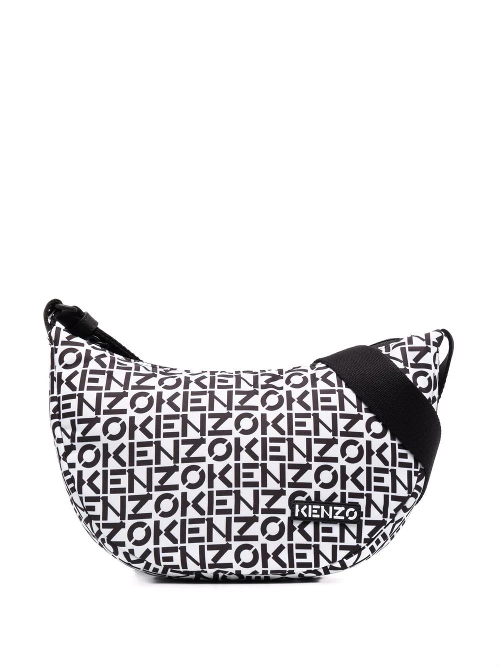 logo-print shoulder bag - 1