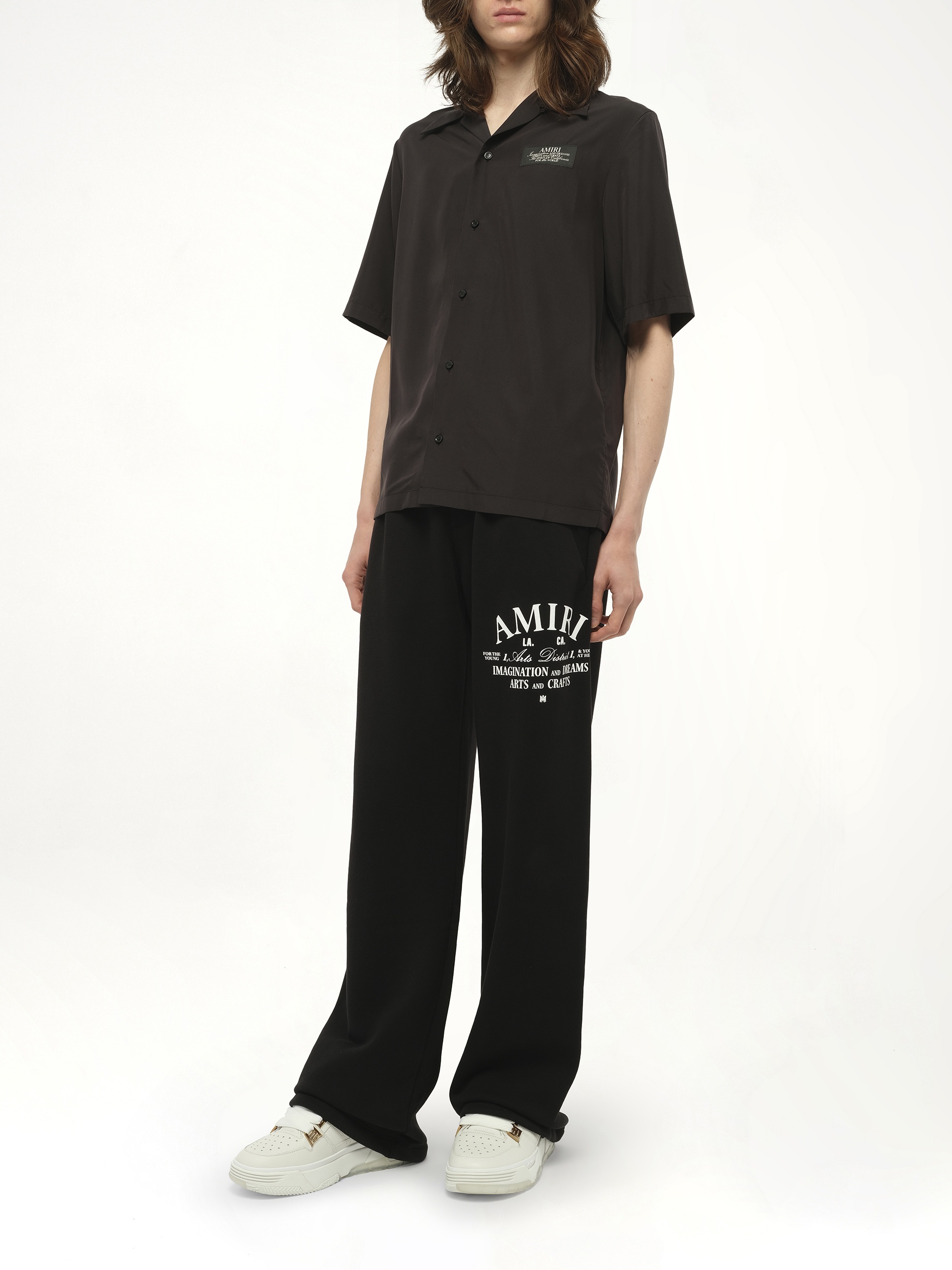 Amiri Spirit Bowling Shirt in Black - 4