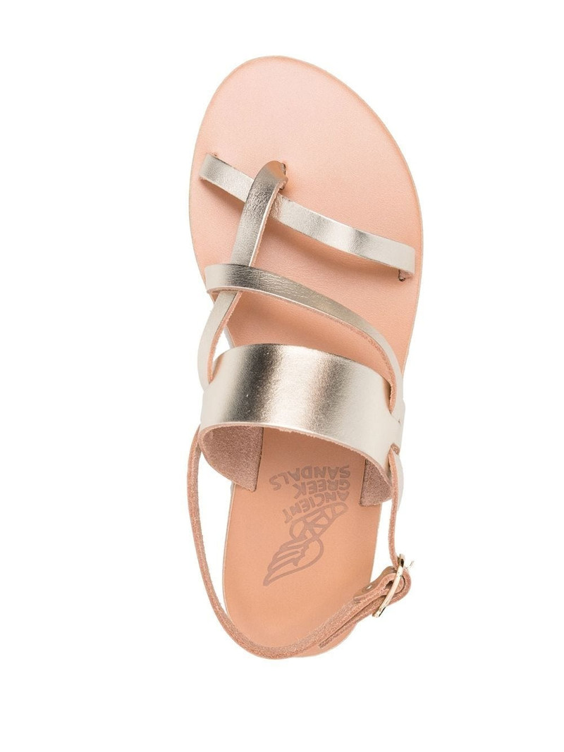 Alethea metallic-effect sandals 4