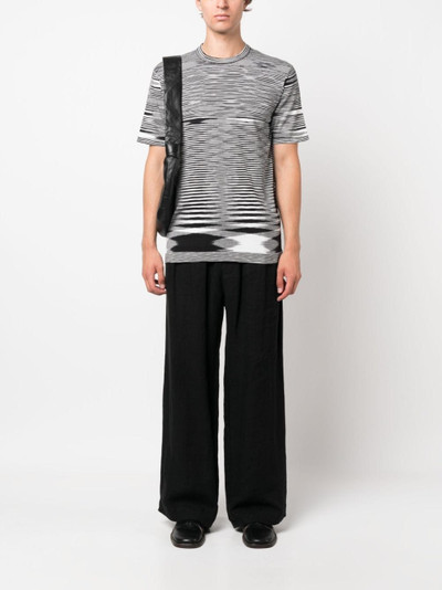 Missoni stripe-print short-sleeved T-shirt outlook