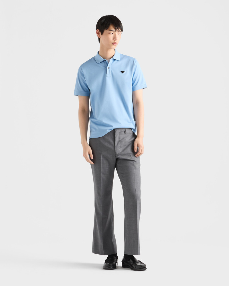 Prada Piqué polo shirt outlook