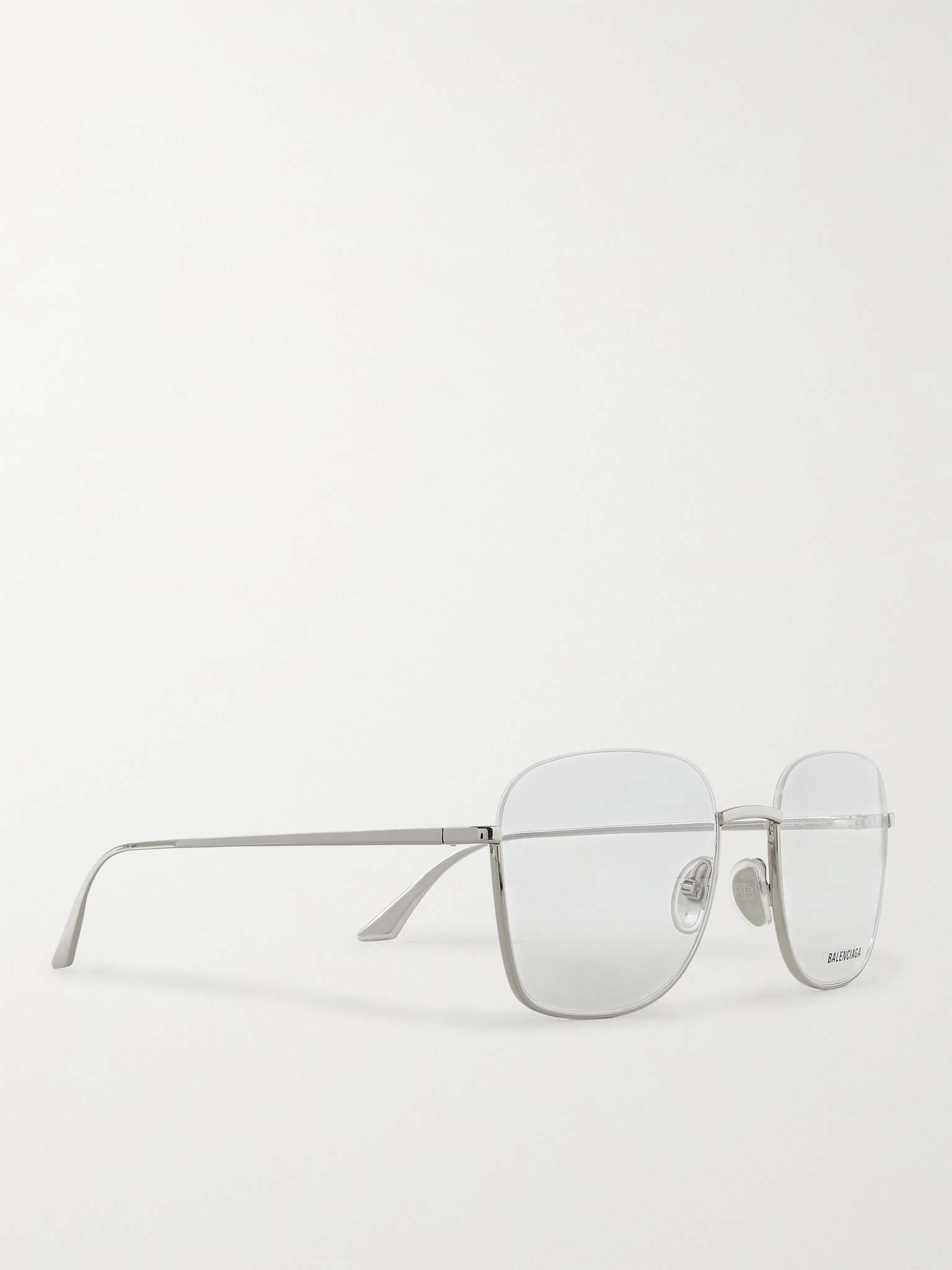 Square-Frame Silver-Tone Optical Glasses - 2