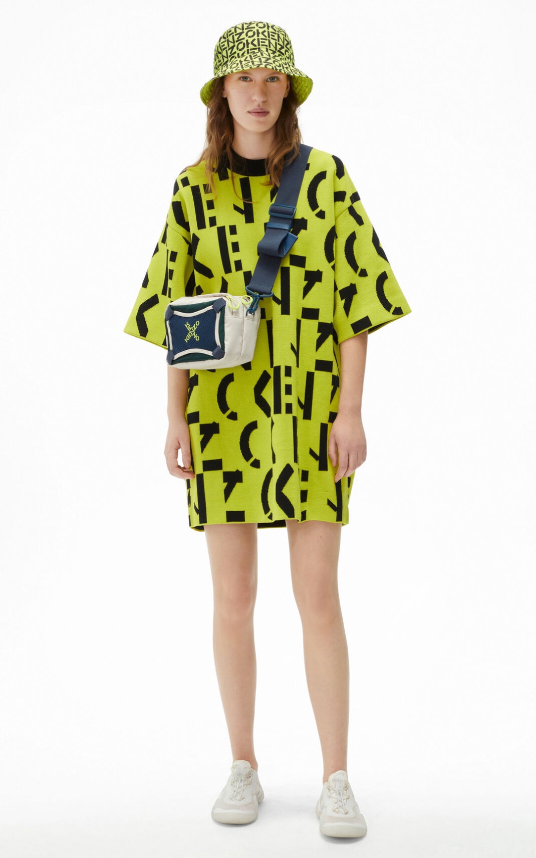 KENZO Sport oversize monogram T-shirt dress - 3
