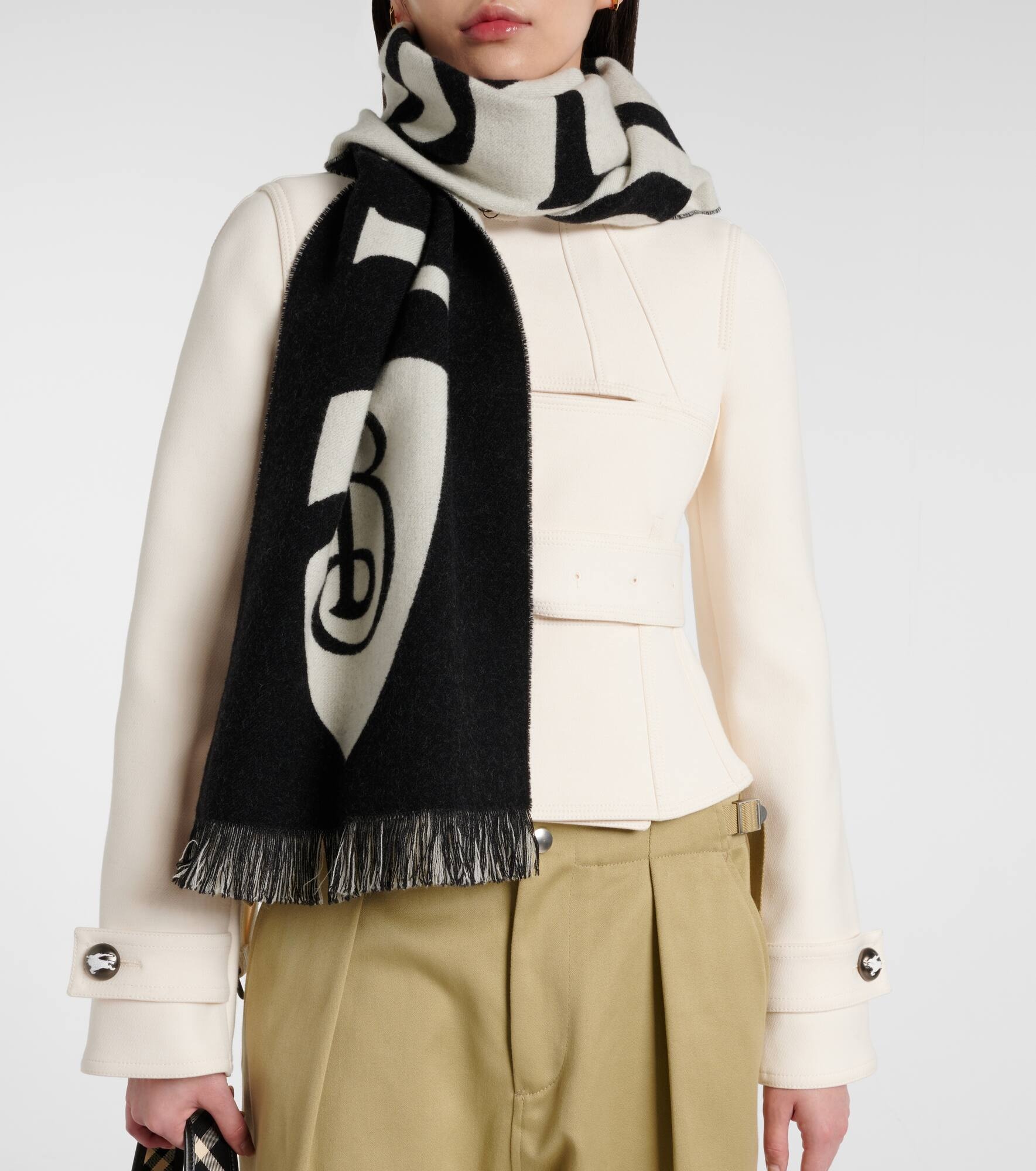 Reversible wool scarf - 3