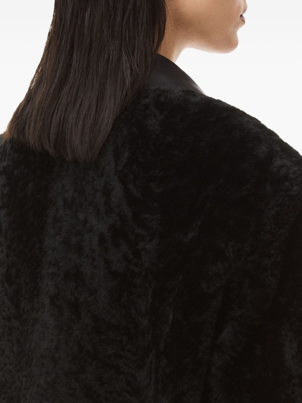 Shearling tuxedo coat - 5