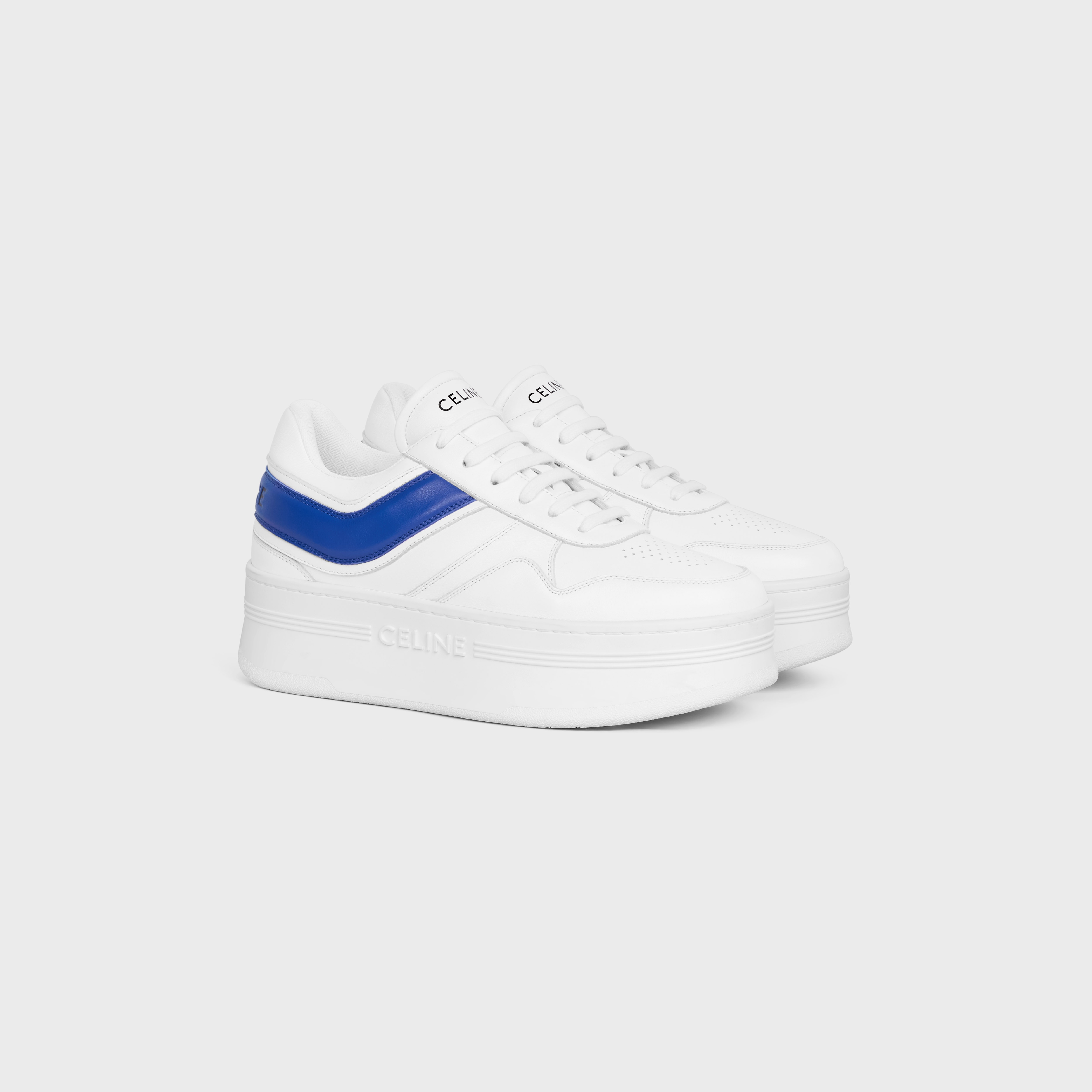 BLOCK SNEAKERS WITH WEDGE in CALFSKIN - 2