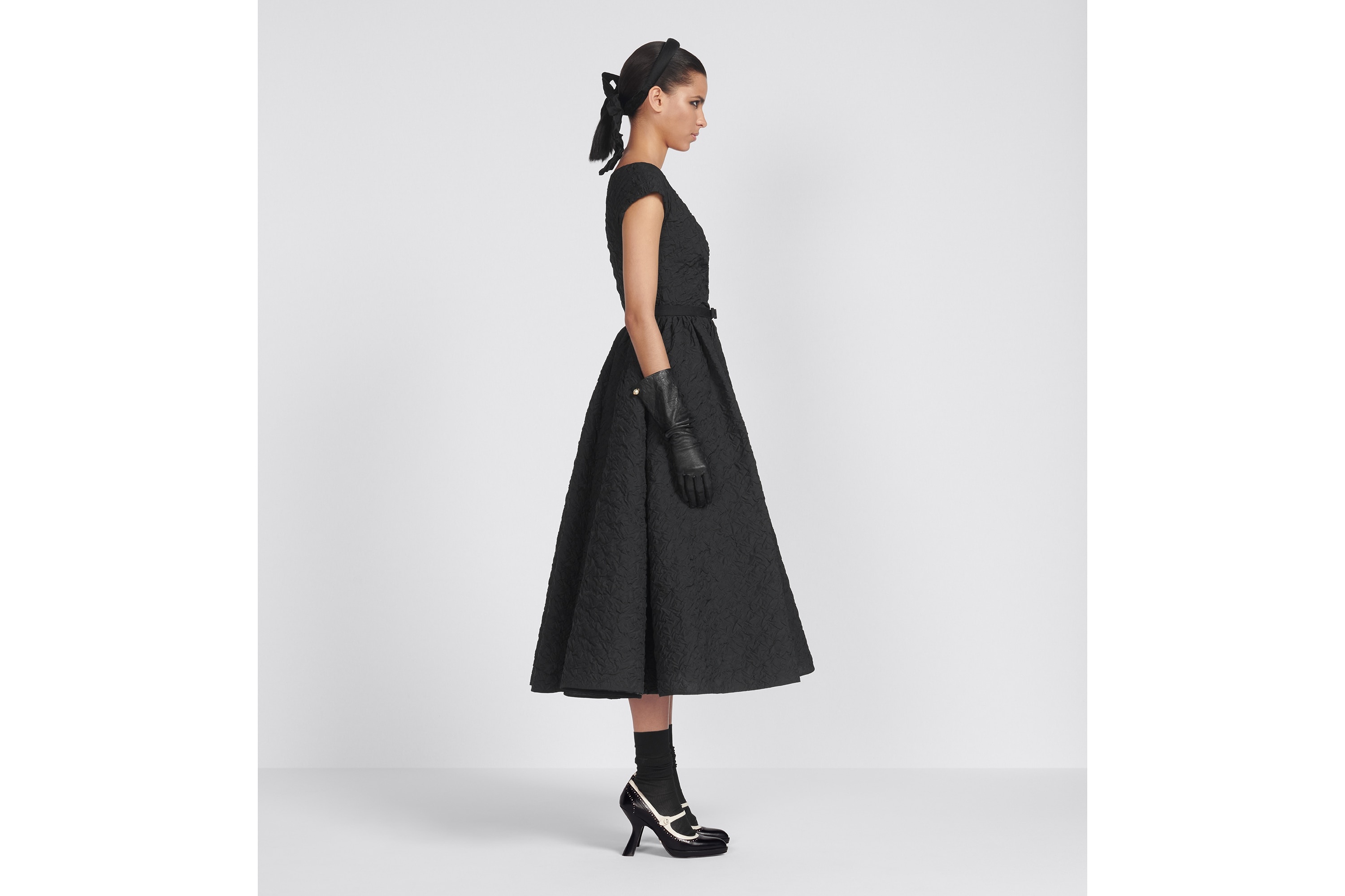 Flared Mid-Length Dress - 5