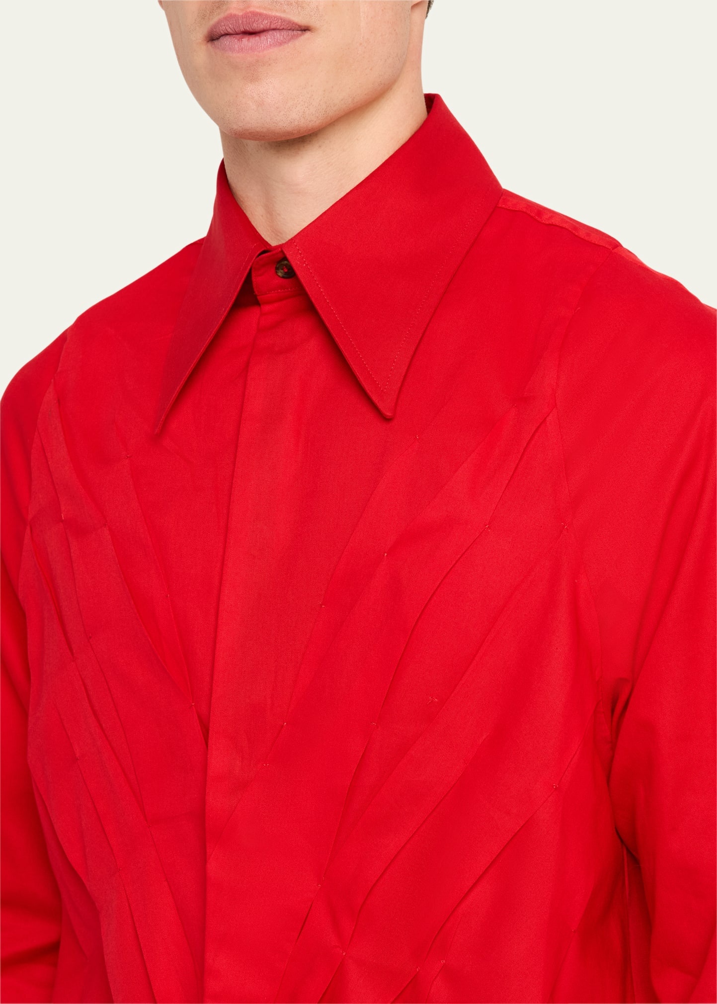 Men's Multi-Pleat Poplin Blouson Jacket - 5