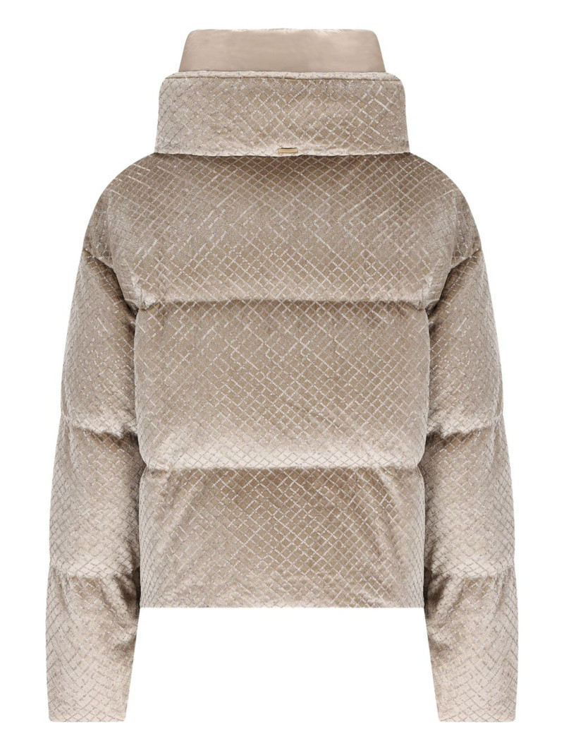 Herno high-neck sequin jacket outlook