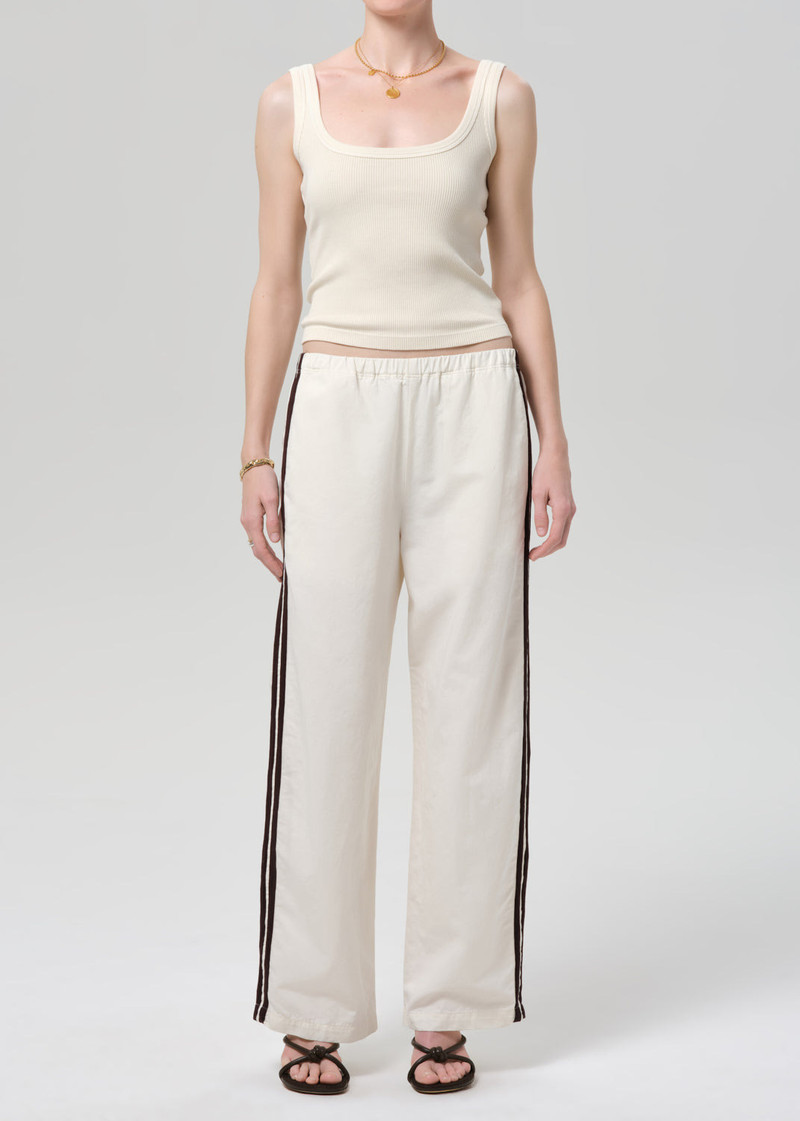 Aurora Track Pant In Cream - 1