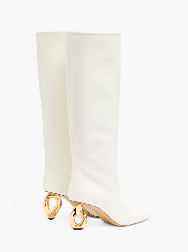 CHAIN HEEL HIGH BOOTS 3