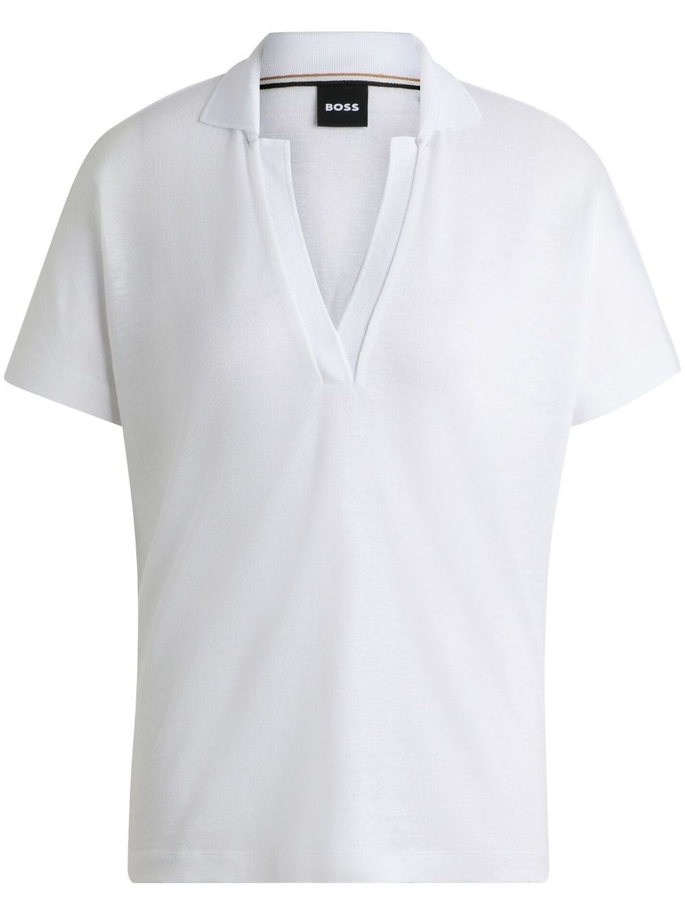 V-neck polo top - 1
