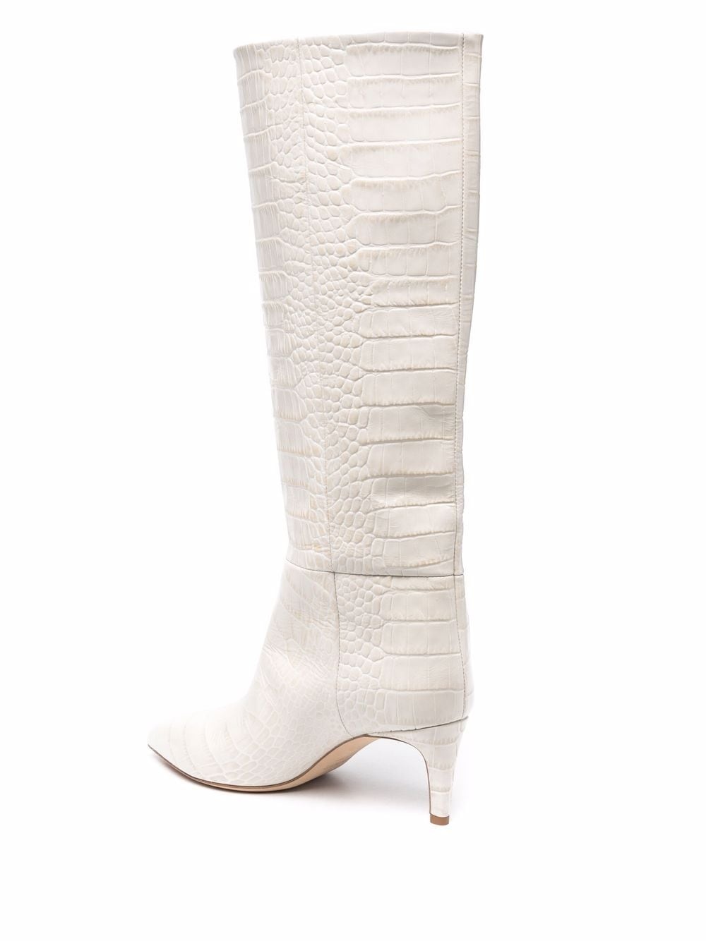 croc-effect stiletto boots - 3