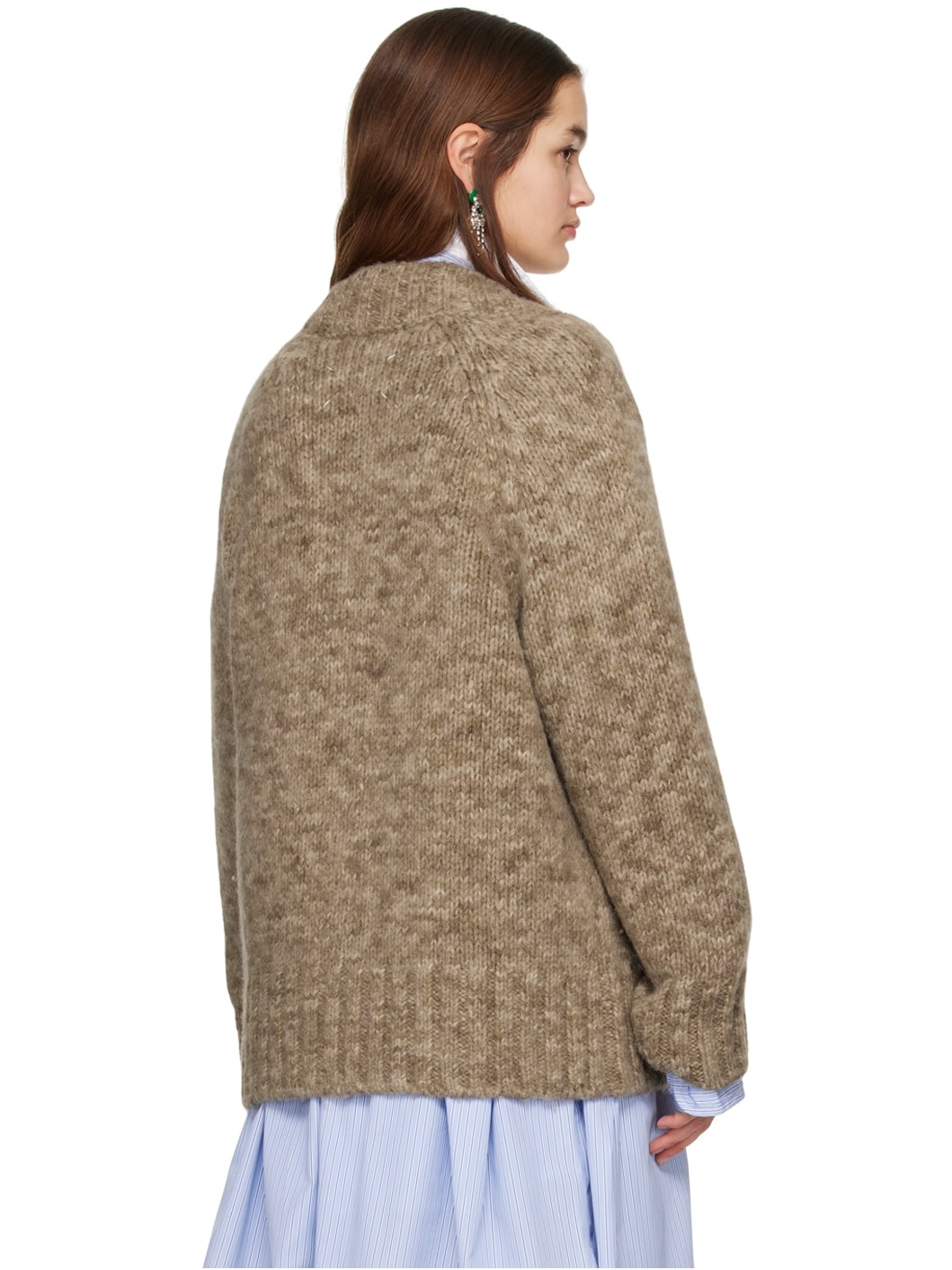 Brown Botanical Dye Cardigan - 3